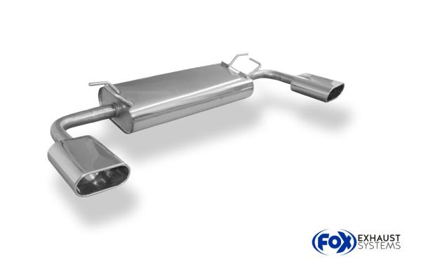 Endschalldämpfer quer Ausgang rechts/links - 160x80 Typ 52 rechts/links passend für: Suzuki Grand Vitara JT